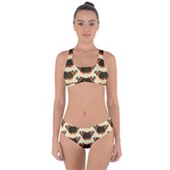 Butterfly Butterflies Insects Criss Cross Bikini Set