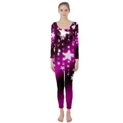 Background Christmas Star Advent Long Sleeve Catsuit by BangZart