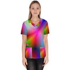 Course Gradient Background Color Scrub Top