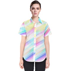 Background Course Abstract Pattern Women s Short Sleeve Shirt