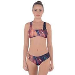 Abstract Wallpaper Images Criss Cross Bikini Set