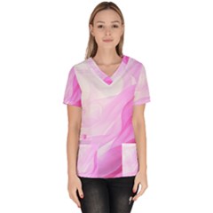 Material Ink Artistic Conception Scrub Top