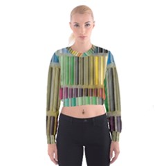 Pastels Cretaceous About Color Cropped Sweatshirt by BangZart