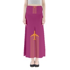 Airplane Jet Yellow Flying Wings Full Length Maxi Skirt by BangZart