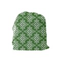 St Patrick S Day Damask Vintage Drawstring Pouches (Large)  View2