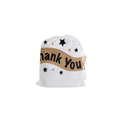 Thank You Lettering Thank You Ornament Banner Drawstring Pouches (xs)  by BangZart