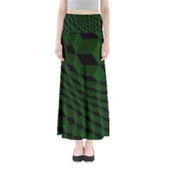 Pattern Dark Texture Background Full Length Maxi Skirt by BangZart