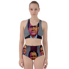 George W Bush Pop Art President Usa Racer Back Bikini Set by BangZart