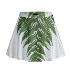 Boating Nature Green Autumn Mini Flare Skirt