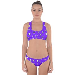 Panda Pattern Cross Back Hipster Bikini Set by Valentinaart