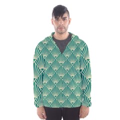 Green Fan  Hooded Wind Breaker (men)