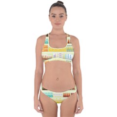 Supermarket Shelf Coffee Tea Grains Cross Back Hipster Bikini Set by Celenk