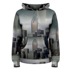 Tornado Storm Lightning Skyline Women s Pullover Hoodie by Celenk