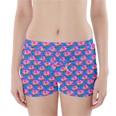 Seamless Flower Pattern Colorful Boyleg Bikini Wrap Bottoms by Celenk