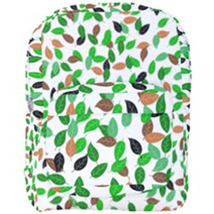 Leaves True Leaves Autumn Green Full Print Backpack