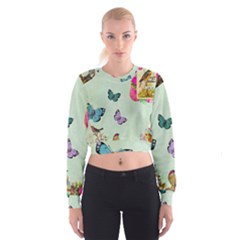 Collage Cropped Sweatshirt by NouveauDesign