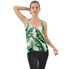 Banana Leaves And Fruit Isolated With Four Pattern Cami