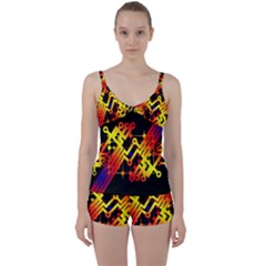 Board Conductors Circuits Tie Front Two Piece Tankini by Celenk