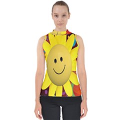 Sun Laugh Rays Luck Happy Shell Top by Celenk