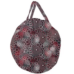 Chain Mail Vortex Pattern Giant Round Zipper Tote by Celenk