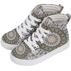 Mandala Sand Color Seamless Tile Kid s Hi-top Skate Sneakers