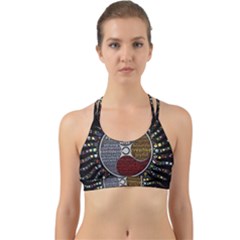 Whole Complete Human Qualities Back Web Sports Bra