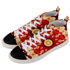 Abstract Art Abstract Background Men s Mid-top Canvas Sneakers