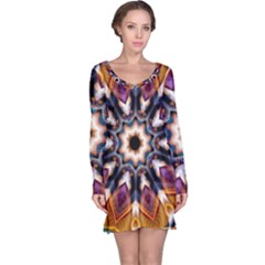 Kaleidoscope Pattern Kaleydograf Long Sleeve Nightdress