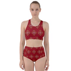 Pattern Background Holiday Racer Back Bikini Set by Celenk