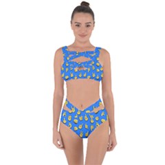 Emojis Hands Fingers Background Bandaged Up Bikini Set  by Celenk