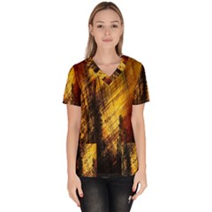 Refinery Oil Refinery Grunge Bloody Scrub Top