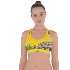 Pineapple Raw Sweet Tropical Food Cross String Back Sports Bra by Celenk