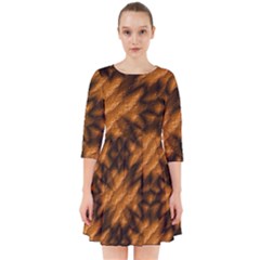 Background Texture Pattern Smock Dress