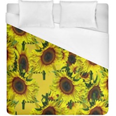 Sun Flower Pattern Background Duvet Cover (king Size)