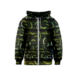 Abstract Dark Blur Texture Kids  Zipper Hoodie by dflcprints