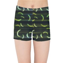 Abstract Dark Blur Texture Kids Sports Shorts