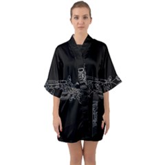 Arctic Monkeys Quarter Sleeve Kimono Robe