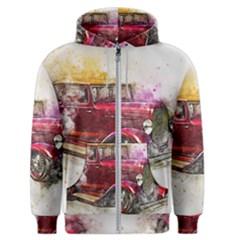 Car Old Car Art Abstract Men s Zipper Hoodie by Celenk