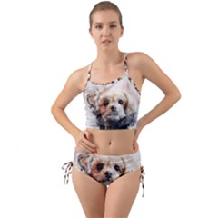 Dog Animal Pet Art Abstract Mini Tank Bikini Set