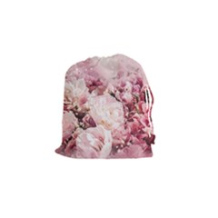 Flowers Bouquet Art Abstract Drawstring Pouches (small)  by Celenk