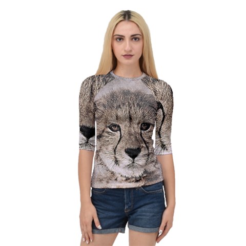 Leopard Art Abstract Vintage Baby Quarter Sleeve Raglan Tee by Celenk