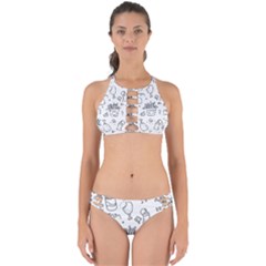 Set Chalk Out Scribble Collection Perfectly Cut Out Bikini Set by Celenk