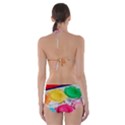 Palette Brush Paint Box Color Cut-Out One Piece Swimsuit View2