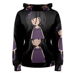 Dolly Girl In Purple Women s Pullover Hoodie by Valentinaart