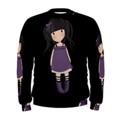 Dolly Girl In Purple Men s Sweatshirt by Valentinaart