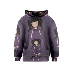 Dolly Girl In Purple Kids  Pullover Hoodie by Valentinaart