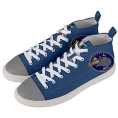 Uss Virginia (ssn 774) Crest Men s Mid-top Canvas Sneakers by Bigfootshirtshop