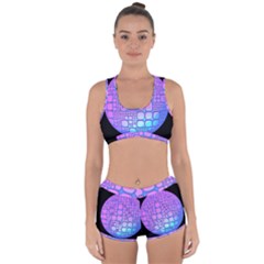 Sphere 3d Futuristic Geometric Racerback Boyleg Bikini Set