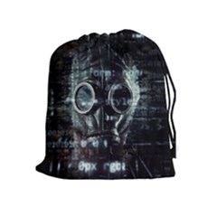 Gas Mask Contamination Contaminated Drawstring Pouches (extra Large) by Celenk