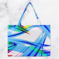 Lines Vibrations Wave Pattern Medium Tote Bag by Celenk